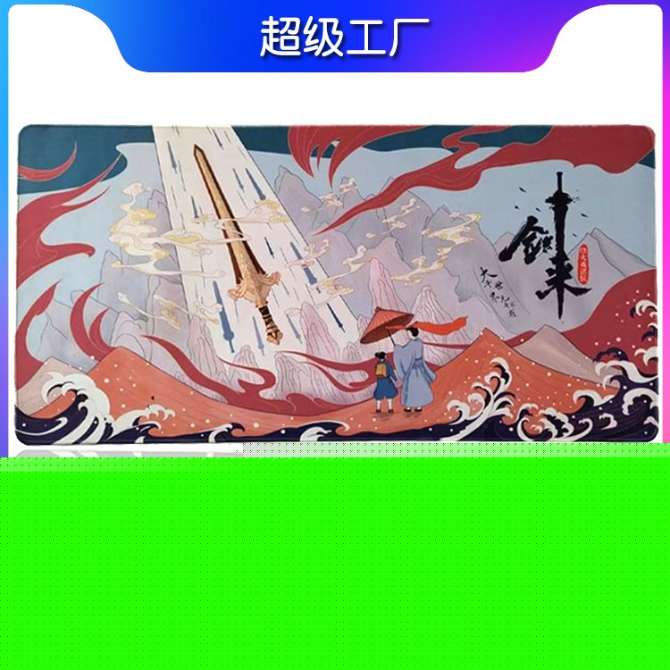 通亞工藝品國潮風仙鶴橡膠鼠標墊 采用精密紡織、防滑底部設(shè)計